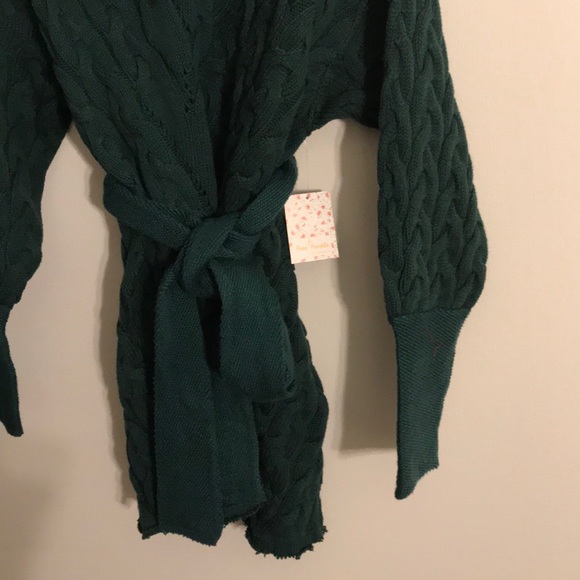 SALE! NEW Free People Cable Knit Sweater Dress - Picture 8 of 8